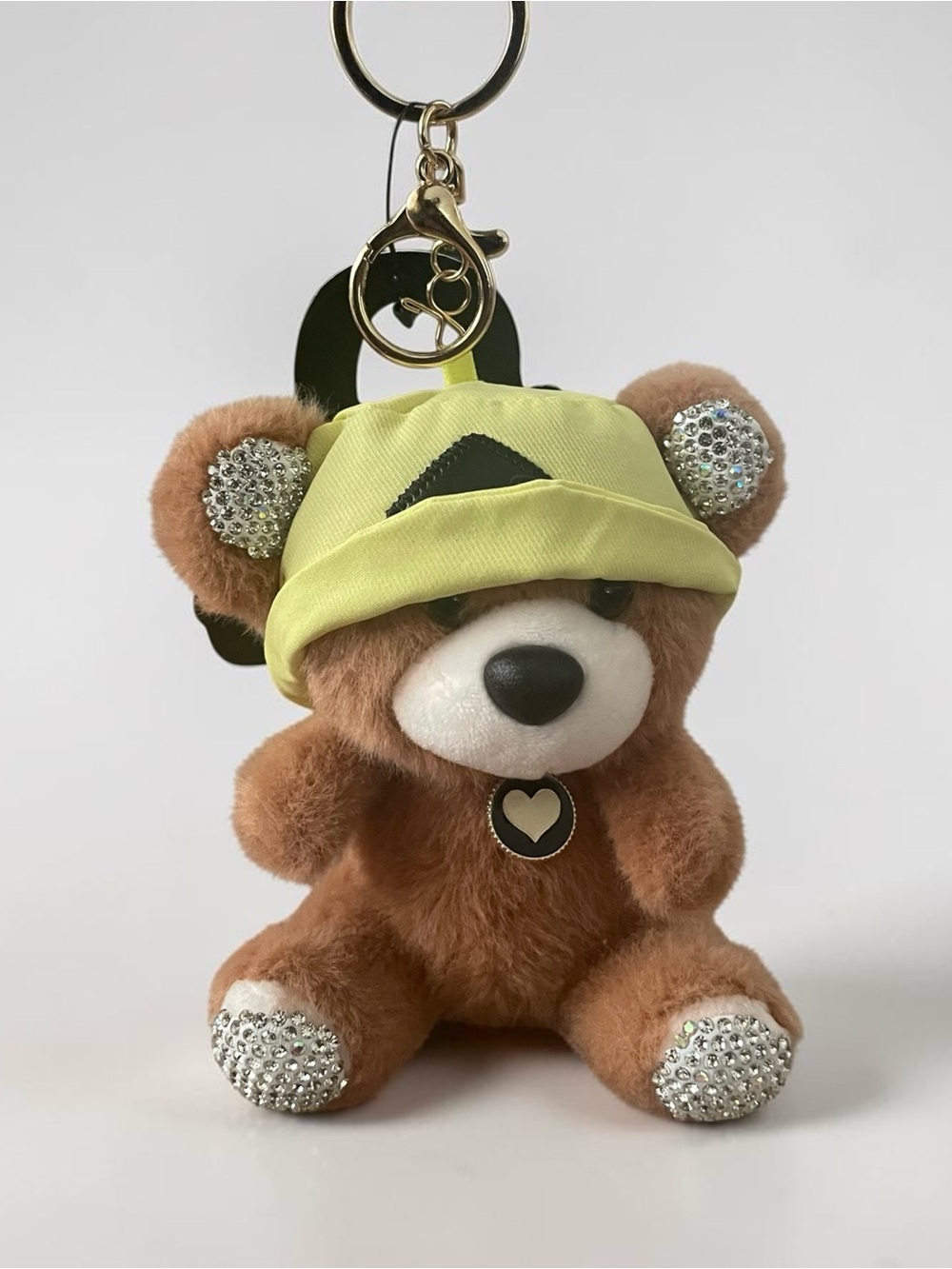 Bucket hat Teddy bear charm Keychain
